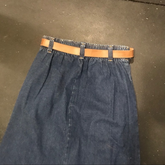 🎂Vintage jean skirt button front midi 6 USA🎂 - Picture 7 of 10
